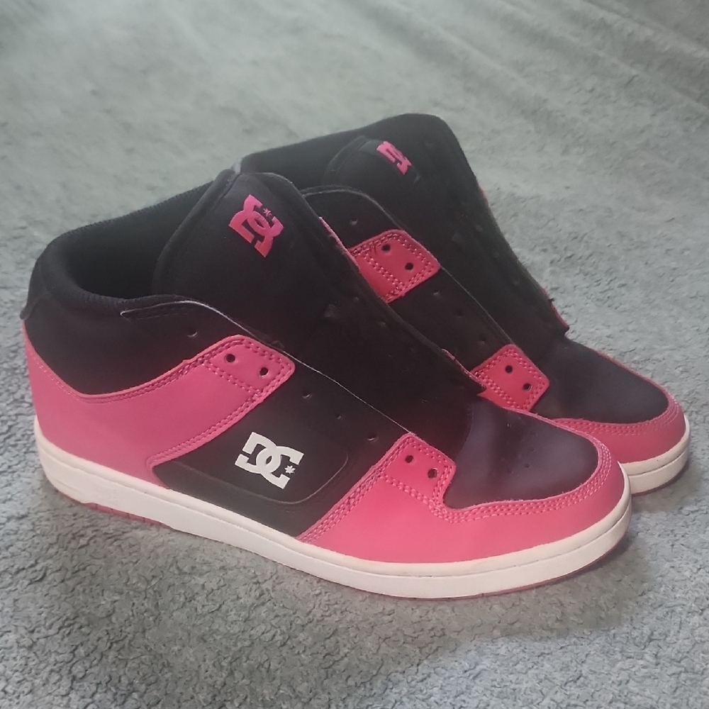 DC Black and Pink High-Top Shoes
